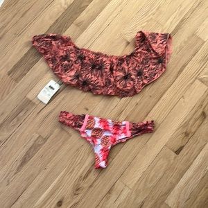 Maaji Ruffle Off-Shoulder Bikini